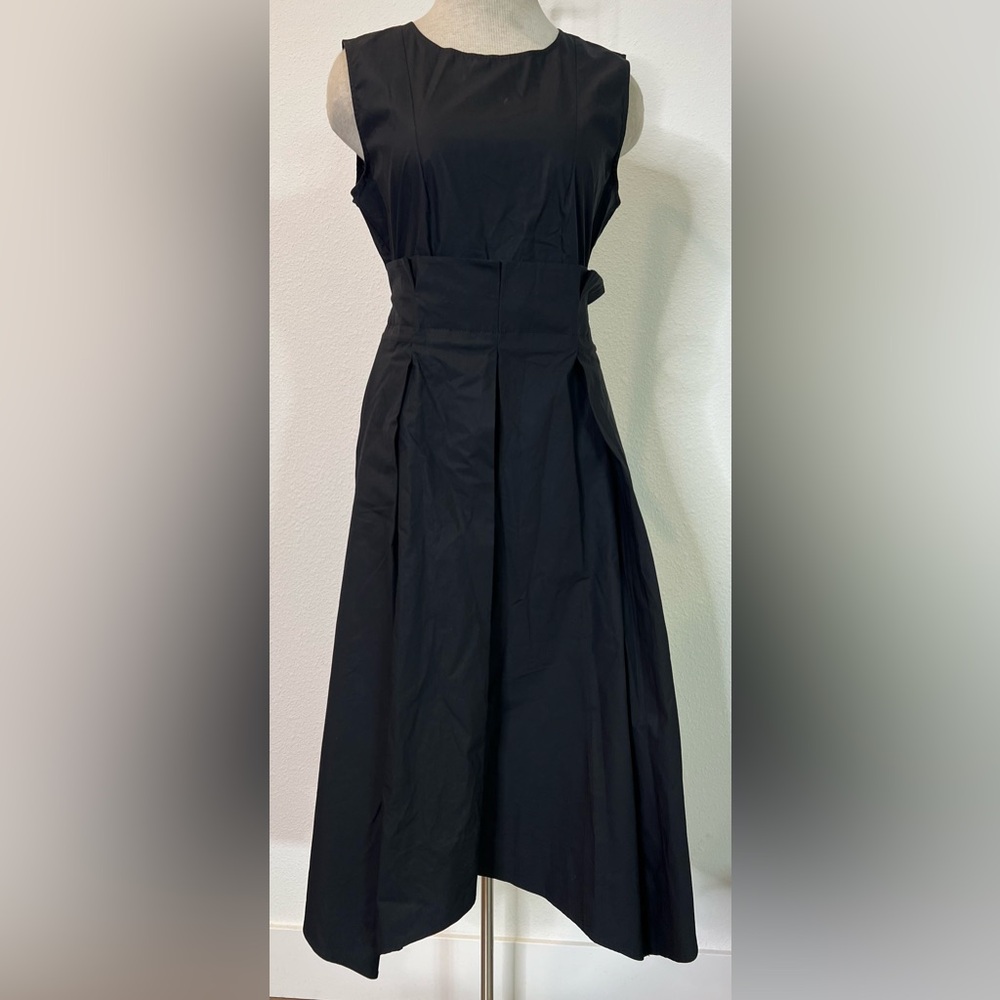 Chepe Cotton Poplin A-Line Sleeveless Midi Dress